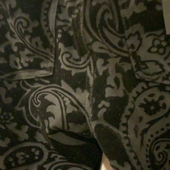 7 for all mankind Jen7, pants black velvet size 12 - Picture 4 of 6